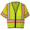 Kishigo L-XL, Lime Class 3 Single Pocket Contrasting Mesh Vest 1565-L-XL